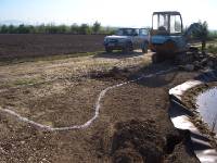 CIMG3781 In nur 1 Tag enstand unsere Sandsteinmauer.